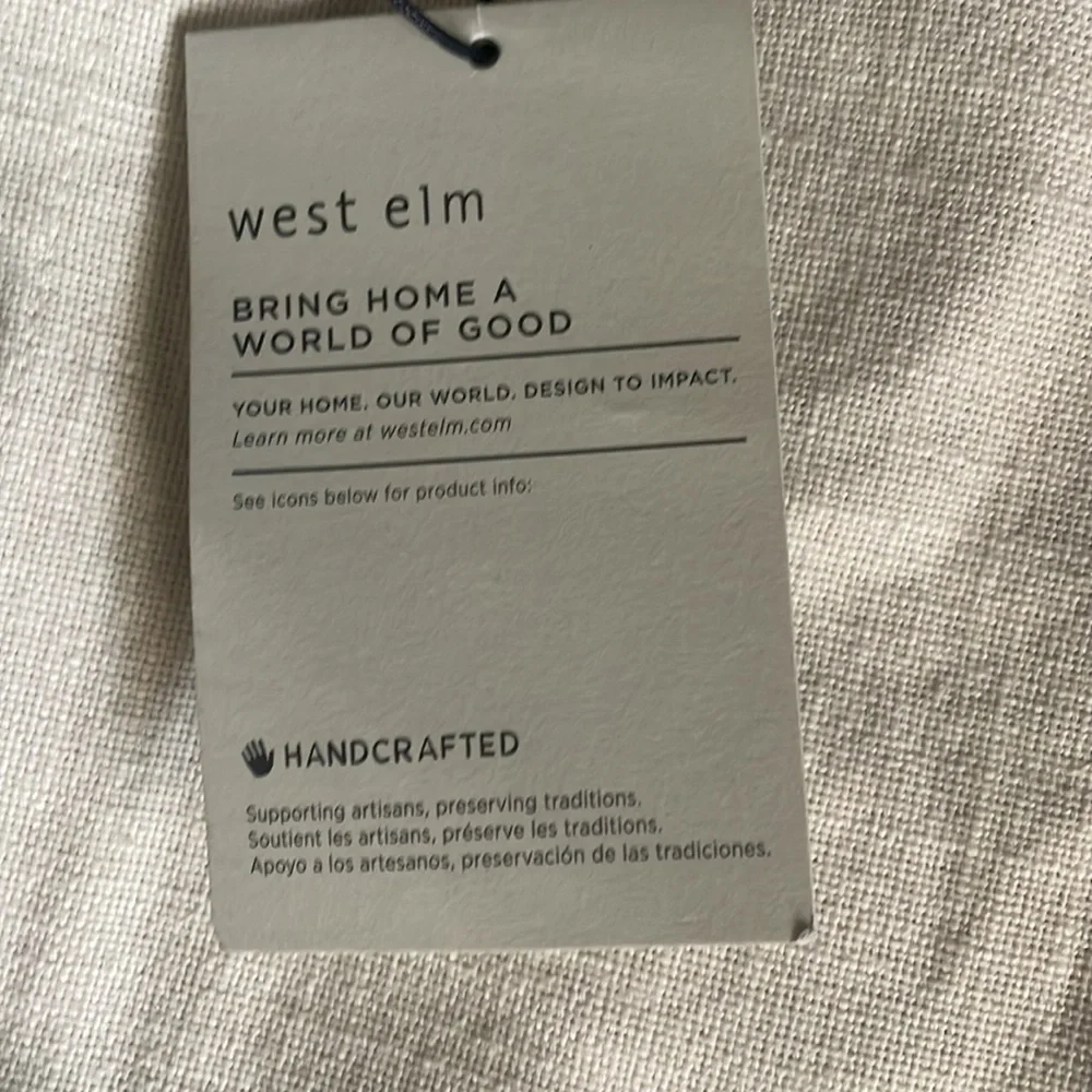 West Elm decorative accent pillow handmade